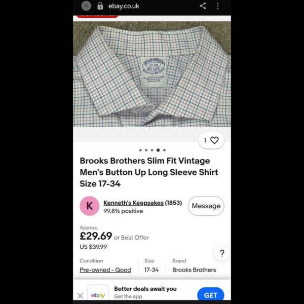 Рубашка BROOKS BROTHERS